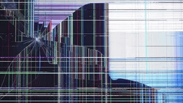 Shattered glass effect on screen